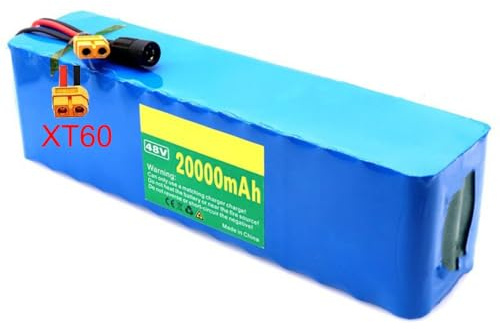 48V 20Ah E-Bike Akku Elektrofahrrad Batterie Wasserdichter PVC-Akku 13S3P Rechargeable Battery Eingebauter BMS Mit Ladegerät E-Bike E Scooter-Akku XT60,48V 30Ah