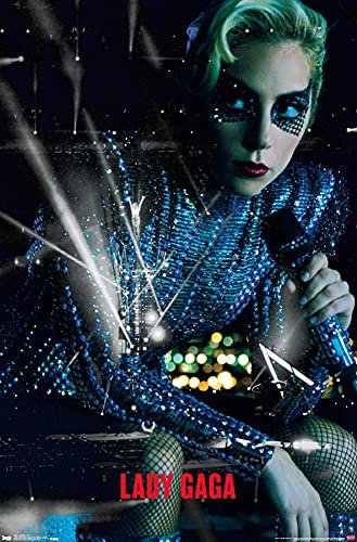 Trends International Lady Gaga Wandposter, 56,8 x 86,4 cm, ungerahmte Premium-Version
