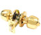 Polished Brass Privacy Door Knob Set