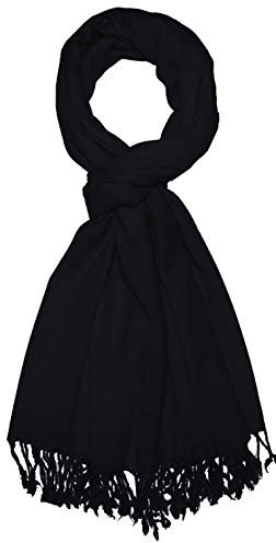 Lorenzo Cana Herrenschal Männerschal Schal Schaltuch 50% Kaschmir 50% Wolle vom Merinolamm Wolle Kaschmirschal Wollschal black schwarz 783861177