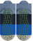 FALKE Unisex Kinder Stoppersocken Colour Block K Hp Baumwolle rutschhemmende Noppen 1 Paar, Blau Denim 6666, 35/38 EU