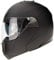 3GO E335 Full Face Motorcycle Helmet Burgundy Scooter ECE Approved Scooter Helmets Women Men With Double Sun Visor Bike Protection (Matt Black,M)
