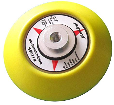 Klettverschluss-Trägerpad mit Schleife, 75 mm, magischer Aufkleber, für Schwingschleifer, Polierer, Schleifpad mit Bohrmaschinen-Adapter und selbstklebender Schleifscheibe.