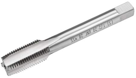 sourcing map Taraud Standard Machine Filetage 2A Classe 3-4 Flutes Acier haute vitesse 1/2-20 UNF