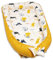 PaLulli 120x60 cm Babynest Babynestchen XXL Babykokon 2seitig 100% Baumwolle Kissen Nestchen für Babybett Reisebett für Baby und Säugling Feathers (Baby Cats)