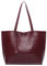 Dreubea, weiche Kunstleder-Umhängetasche für Damen, große Kapazität, Quasten-Handtasche, Weinrot, Large