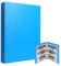 Lictin Trading Cards Album - 540 Side Loading Pocket Waterproof, Card Binder Album Folder Card Collection Binder 30 Pages,18 Pockets Each Page(Blue)