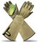 Professionelle Gartenhandschuhe mit langem Unterarmschutz für Damen und Herren (1 Paar) (grün, medium)
