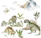 Grandora XXL Dinosaurier Wandtattoo für Kinderzimmer Dino Wandsticker DL819-4
