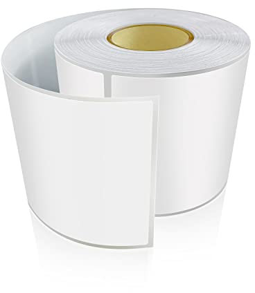 200 Stück Aufkleber Weiß Selbstklebend Etiketten Umzug 12.7 x 7.6 cm Rechteckig Sticker Rolle Ablösbar Weiß