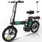 HITWAY bici elettriche e-bike bici da città pieghevoli 10.4h batteria, chilometraggio elettrico può raggiungere 35-70 km, 250 W / 36 V / 8.4Ah batteria, Max,Black green