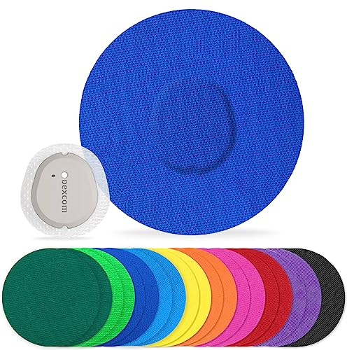 funpatch Dexcom G7 pflaster Wasserdicht Dexcom Overpatch für G7 Flexibles CGM Band Hypoallergen & Latexfrei Stelo Overlay Patch für 10 Tage langen Aufenthalt ohne Kleber in der Mitte (Multi-colored)