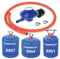 catering Parts UK Camping gas Type 30Mbar Gas Regulator With 1M Hose + 2 Clips Fits 907 904 901 for CAMPINGAZ Gas Cylinders