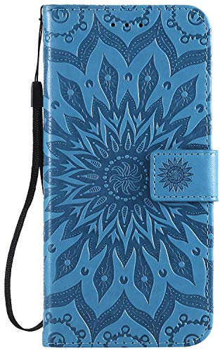 Mobile Phone Case Compatible with Nokia 1.3, Nokia 1.3 PU Leather Flip Case Magnetic [Stand Function] [Card Slots] Protective Case Blue