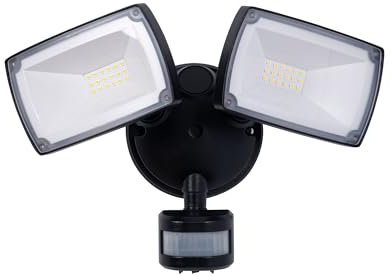 B·LED BARCELONA LED - Proyector LED doble de pared exterior con sensor PIR 30W - 4000K - IP54