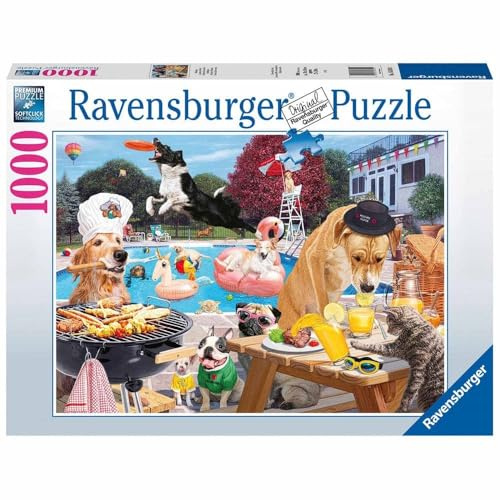 Ravensburger Hundetage des Sommers 1000 Teile Puzzle für Erwachsene - 12000546 - Handwerkliches Werkzeug, Made in Germany, jedes Teil zusammen
