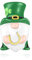 LANBEIDE St. Patricks Day Charms for Pandora Charms Leprechauns with Hat Charms Sterling Silver Beads St. Patricks Day Present for Women