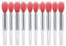 Silicone Lip Brushes Mini Lip Scrub Brush Reusable Lip Balm Applicators for Lip Care 10PCS, Exfoliating Lipstick Brush