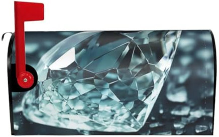 Briefkastenabdeckungen, magnetisch, Frühling, Sommer, dekorative Briefkastenabdeckung, geschnittenes Glas, Briefkastenabdeckung für Garten, Hof, Zuhause, Outdoor-Dekoration, 64,8 x 53,3 cm