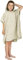 normani Kinder-Badeponcho Strandponcho - Handtuch-Poncho aus 100% natürlicher Bio-Baumwolle Handtuch Cape Badetuch mit Kapuze für Jungen und Mädchen ab 2 Jahren Farbe Beige Größe 75 x 90 cm