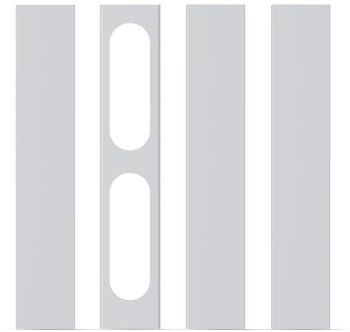 Gasbye 4 Pack Portable Air Conditioner Window Vent Kit for Horizontal & Vertical Window