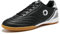 LEOCI Mens Indoor Football Boots Futsal Shoes Flat Surfaces Rubber Womens Trainers Sneaker Black White