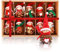 Beutrain Wichtel Anhänger Weihnachtsbaumschmuck, 10 Stück Tannenzapfen Christbaumschmuck, Weihnachtsbaum Deko Holz Weihnachtswichtel Klein, Natur Weihnachtsanhänger Figuren für Geschenk