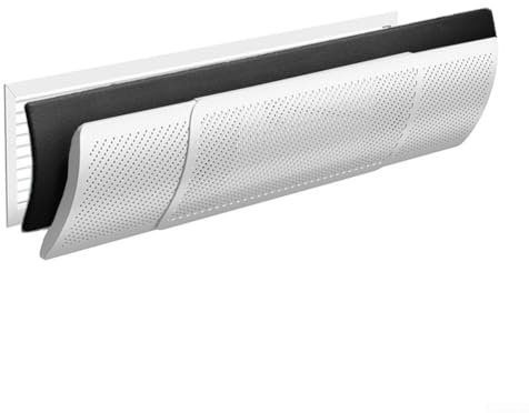 Oniissy Deflector de aire de CA Deflector de ventilación de CA para rejillas de ventilación de CA de techo para aire acondicionado central (filtro de carbono-S)