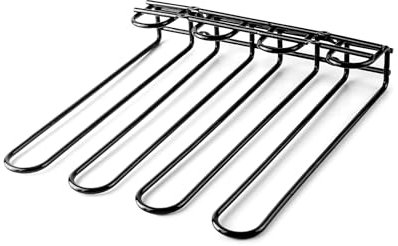 LACOR - 62254 - Porte-gobelet Due, capacité de 12 verres, montage au plafond ou au mur, fer, couleur gris métallisé, 29x31.5 cm