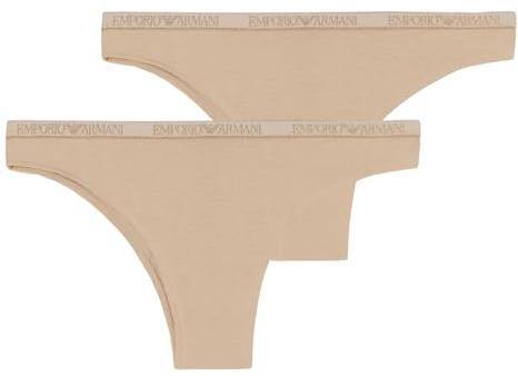 Emporio Armani Damen 2-Pack Brazilian Halber Schlupf (2er Pack)