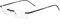 Edison & King Randlose Lesebrille Clarity – EIN Schmuckstück mit Premiumgläsern inkl, Blaufilter (Schwarz, +1,25 dpt)