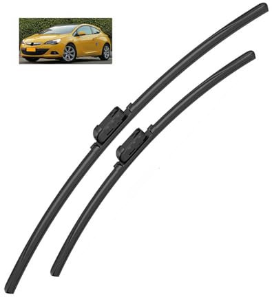 DFANBO Escobilla limpiaparabrisas con Adaptador para Opel Astra J 2010-2015. Limpiaparabrisas Frontal - Silencieux, Anti-UV Fácil de Instalar,2 Piezas