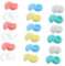 CVUTOVO 30 Pcs Mini Vending Machine Capsules Plastic Balls for Claw Machines Easter Eggs and DIY Crafts Easy to Open Raffle Gaming Containers for Parties and Events