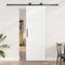 Générique Porte coulissante avec quincaillerie Blanche 73,5x211 cm en Bois Massif de pin,Portes d'entrée,22KG-3333357