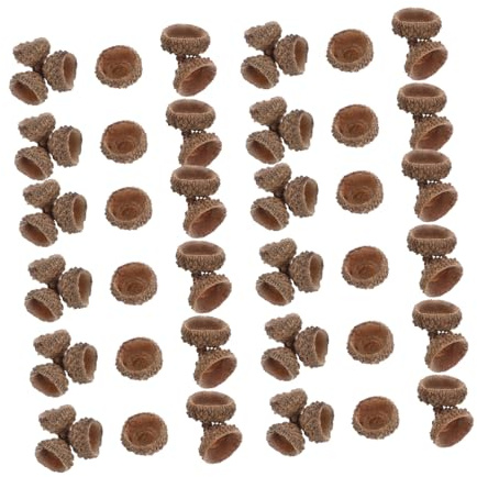 Natürliche Eichelschalen 100stücke für Basteln, Weihnachten Geschenkideen | Naturmaterialien Eicheln, Eicheln Natur zum Basteln, Eichelhüte zum Basteln, für Kränze und Schalen