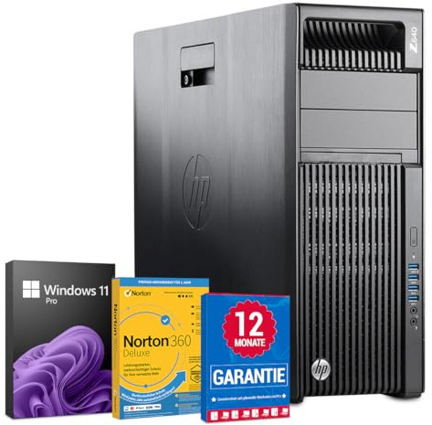 HP Workstation Z640 PC Computer Intel Xeon E5-2637 v3@ bis zu 3,7 GHz 32 GB 256 GB SSD mit Windows 11 Pro & GRATIS Bluetooth, WLAN & Antiviren-Software inkl. 12 Monate Garantie (Generalüberholt)