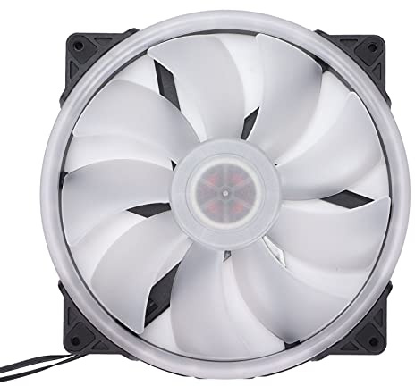 Jectse 200mm ARGB PC Case Fan Hydraulic Bearing 34 RGB LED Lights Sync Large Air Volume 95CFM Low Noise 9-20dBA with 4PIN PWM 5V 3pin for Motherboards