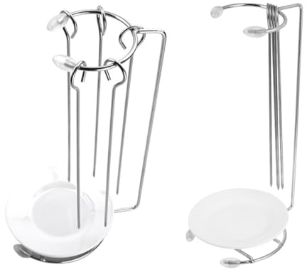 Veemoon Lot de 2 Sets de Sets de Supports Suspendus en Acier Inoxydable pour Barbecue Étagères et Plaques Récupératrices, Cuisine Extérieure et Grillades