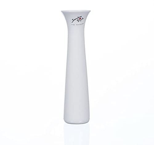 Sandra Rich 12er Set Porzellanvasen Classy H. 20cm D. 5,5cm weiß Porzellan