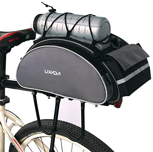 Lixada Fahrradtasche 13L Wasserdicht Radfahren Fahrrad Rücksitz Cargo Bag MTB Rennrad Gepäckträger Trunk Bag Pannier Handtasche