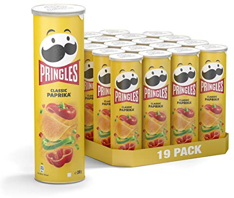 Pringles Classic Paprika | Paprika Chips | 19er Vorratspackung (19 x 165g)