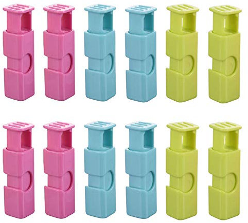 Clips for Bread Bags Good Grips Bag Used for Bread, Rice, Nuts, Beans, Dried Fruit, Frozen Foods Bag and More (Clips for Bread Bags 12 Pack)