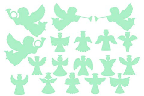 Leuchtende Engel Aufkleber Weihnachten Wandaufkleber Für Wohnzimmer Schlafzimmer Kinderzimmer - Luminous Pvc Wandtattoos Für Innendekoration, Umweltfreundlich Und Abnehmbar