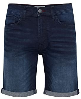 b BLEND Shorts en Jean, Denim Dark Blue (200292), XL Hommes