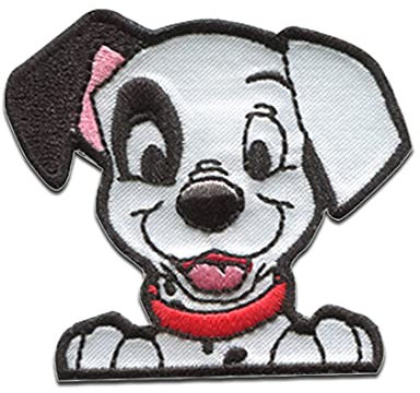 Disney 101 Dalmatiner Lucky - Aufnäher, Bügelbild, Aufbügler, Applikationen, Patches, Flicken, zum aufbügeln, Größe: 5,4 x 5 cm