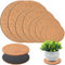 Lot de 8 sous-Verres Ronds en liège pour Plantes, Maison, Jardin, intérieur, Pots, projets d'artisanat (10,2 cm, 15,2 cm, 20,3 cm, 25,4 cm)