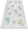 rugsx Kinderteppich Bambino Waschteppich Schmetterlinge für Kinder Anti-Rutsch - Creme 160x220 cm