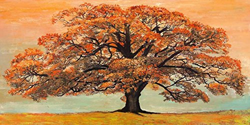 Feeling at home LEINWANDDRUCK im SCHATTENFUGENRAHMEN Eiche Eelder Jan - Natur horizontal Kunstbilder im Holzrahmen cm_47_X_96