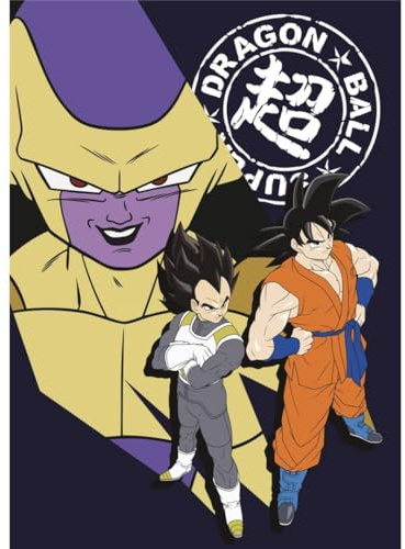 AYM Fleecedecke Dragon Ball Z - Orange, 100 x 140 cm, Polyester, Single Layered, Cartoon Pattern, Warm und Weich, Für Kinder und Erwachsene, Camping, Alle Jahreszeiten