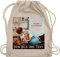 Turnbeutel Rucksack - eigenem - Foto Bild Geschenk I Dein Bild und Text - Unisize - Naturweiß - personalisierte wechselkleidung beutel kita tasche selbst drucken photo stoffrucksack